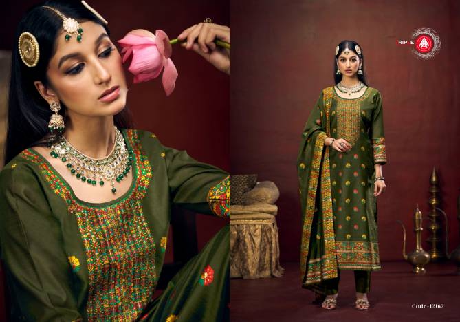 Anjuba By Triple Aaa Viscose Minakari Jacquard Dress Material Wholesale Price In Surat